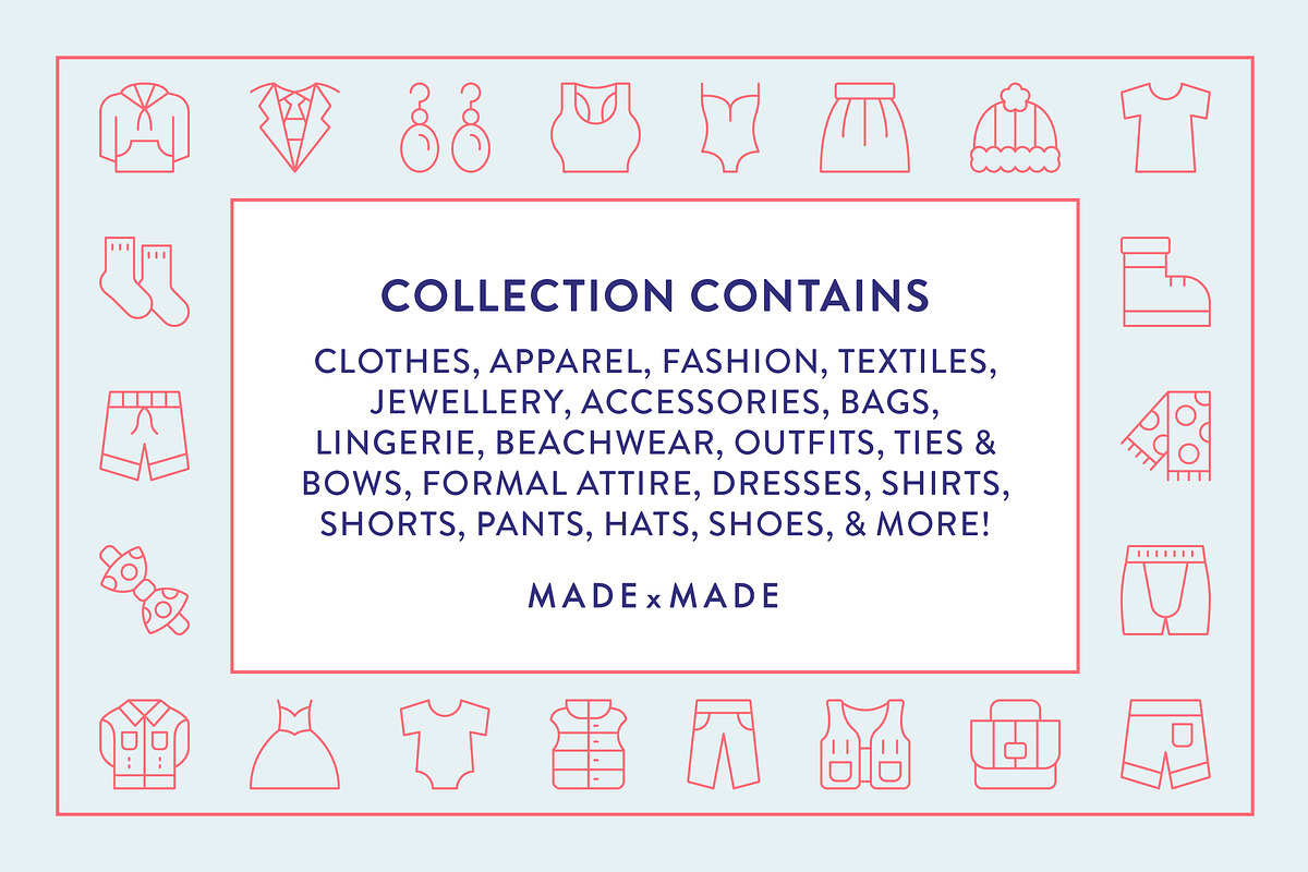 Clothing Icons, an Outline Icon by Made by Made (Photo 2 of 8)