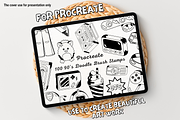100 90's Doodle Procreate Stamps, a Brush Add-On by Painter Creative Books (Thumbnail 1 of 9)