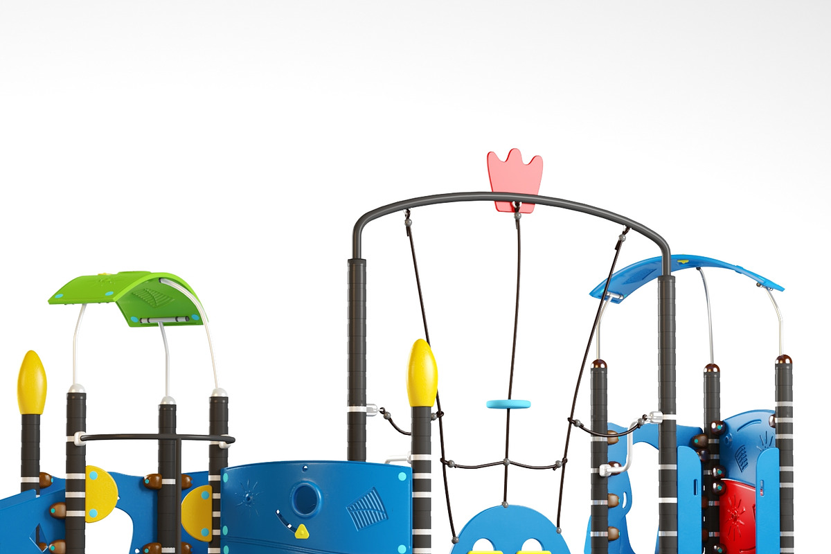 Kids playground equipment with slide, an Object 3D Model by NOMODOL (Photo 2 of 7)