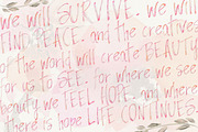 Sale We Will Survive Watercolor Font, a Handwritten Font by Jodi Van der Kruik (Thumbnail 9 of 9)