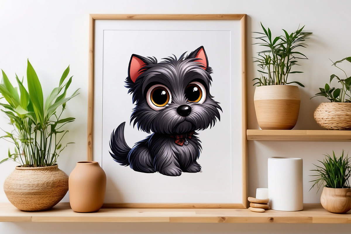 Watercolor Cute Puppy Png clipart, a Seasonal Illustration by Craft Nest (Photo 4 of 5)