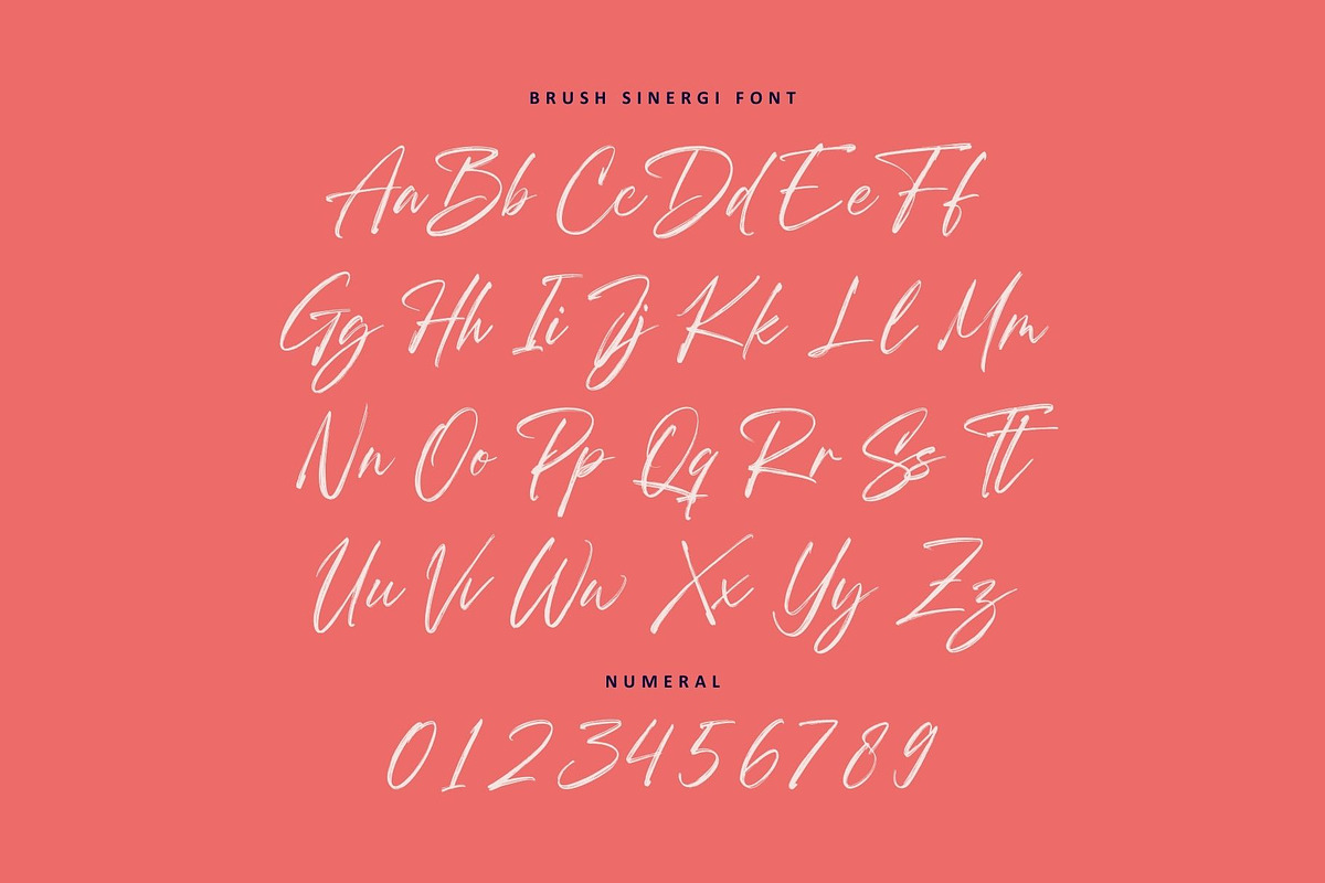 Brush Sinergi - Brush Script Font, a Script Font by Nirmana Visual (Photo 2 of 10)