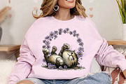 Whimsical Spring Cat Clipart Bundle, a Seasonal Illustration by Canvas Craft (Thumbnail 4 of 7)