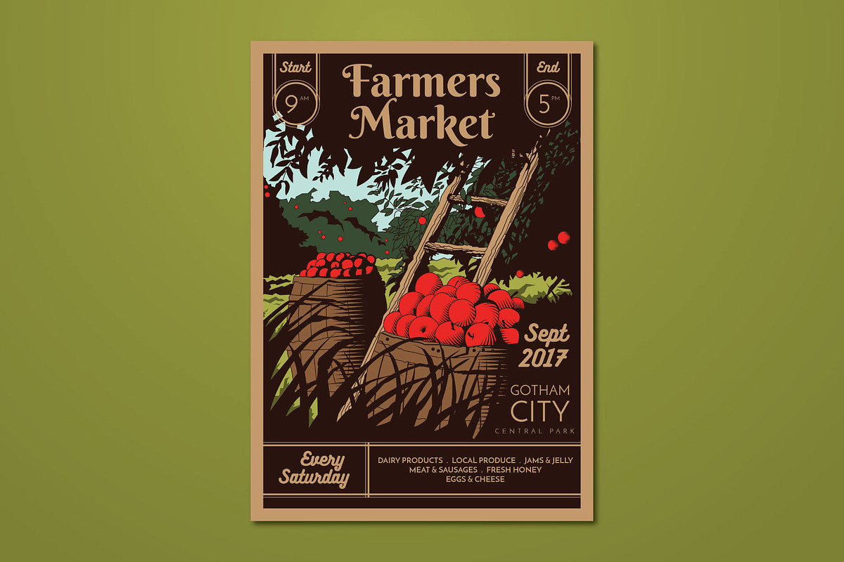 Farmers Market Flyer, a Flyer Template by ashenterprise (Photo 1 of 3)