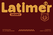 CS Latimer Drawn, a Sans Serif Font by Craft Supply Co. (Thumbnail 1 of 8)