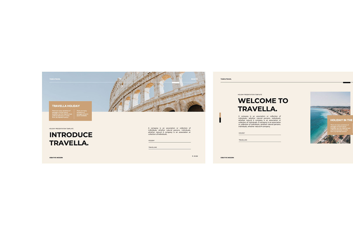 Travella - Travel Presentation, a Presentation Template by Universitype (Photo 2 of 9)