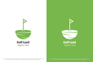 Golf Land Logo Design Illustration, a Branding & Logo Template by Morvana Crew