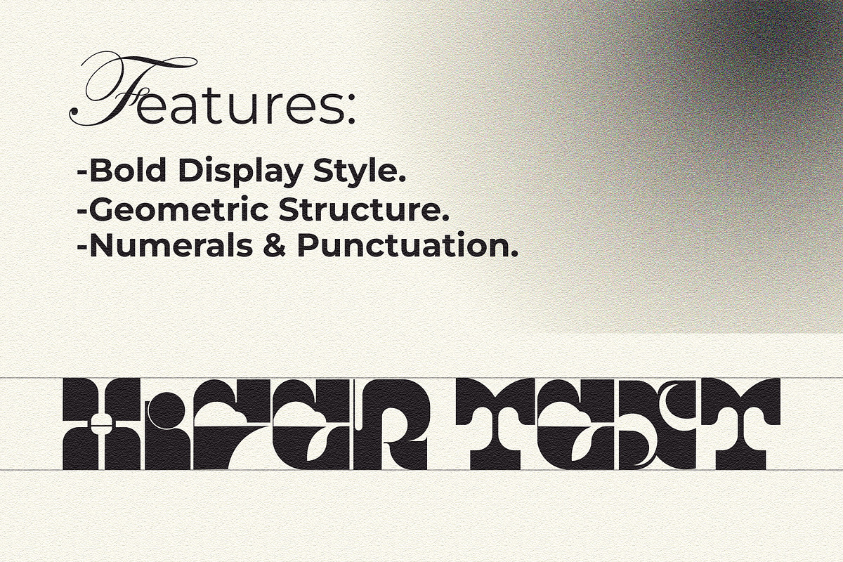 Display Morphlet Font., a Font by Mehedi Hasan (Photo 4 of 8)