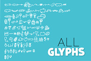 Doodle Font - With 90 Dingbats, a Symbol Font by CraftyLittleNodes (Thumbnail 3 of 4)