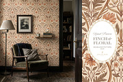 Vintage Bird & Floral Pattern Duo, a Pattern Graphic by Eclectic Anthology (Thumbnail 6 of 13)
