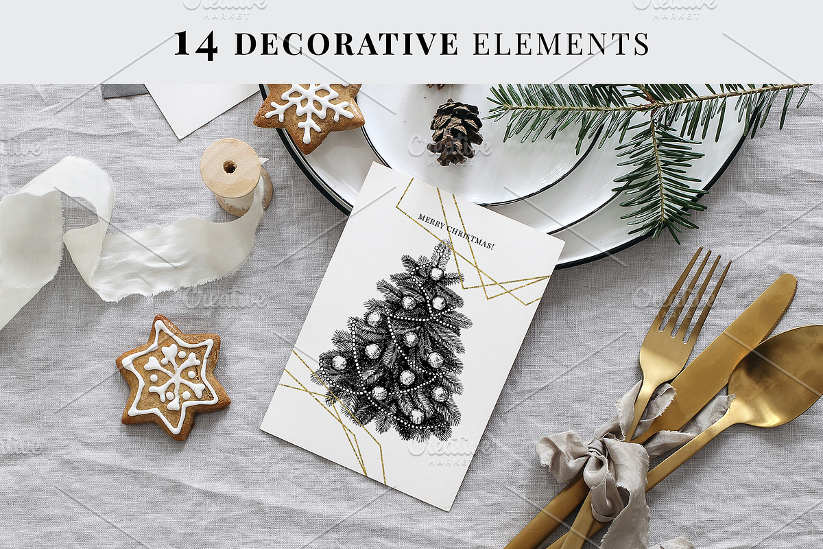 Christmas Elements. Winter Bundle, a Seasonal Illustration by Yevheniia (Photo 7 of 10)
