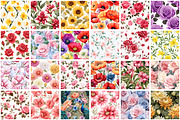 Spring Flowers Seamless Pattern, a Pattern Graphic by Forhadx5 (Thumbnail 10 of 20)