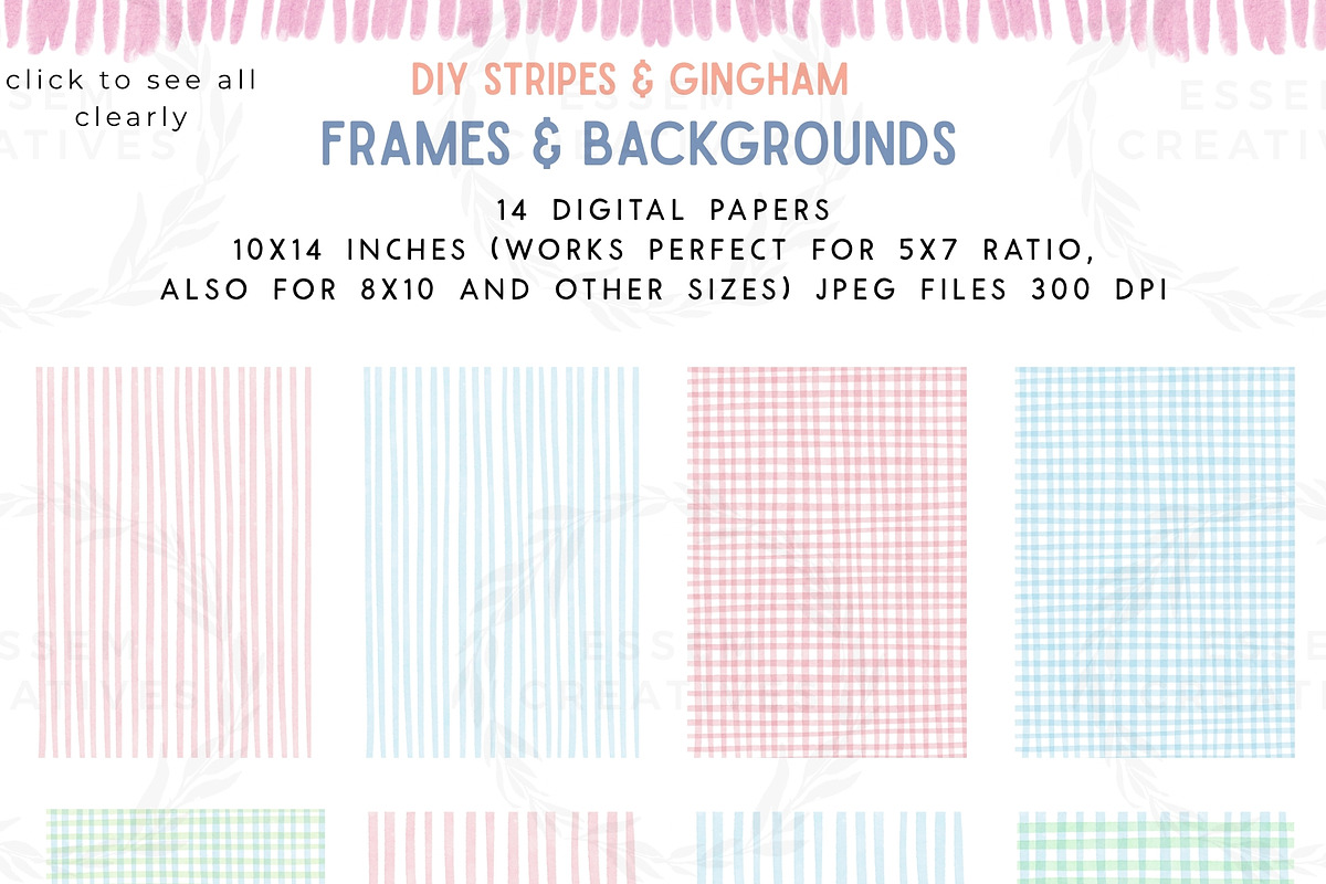 ULTIMATE Stripes & Wavy Frame Bundle, a Background Graphic by Essem Creatives (Photo 4 of 9)