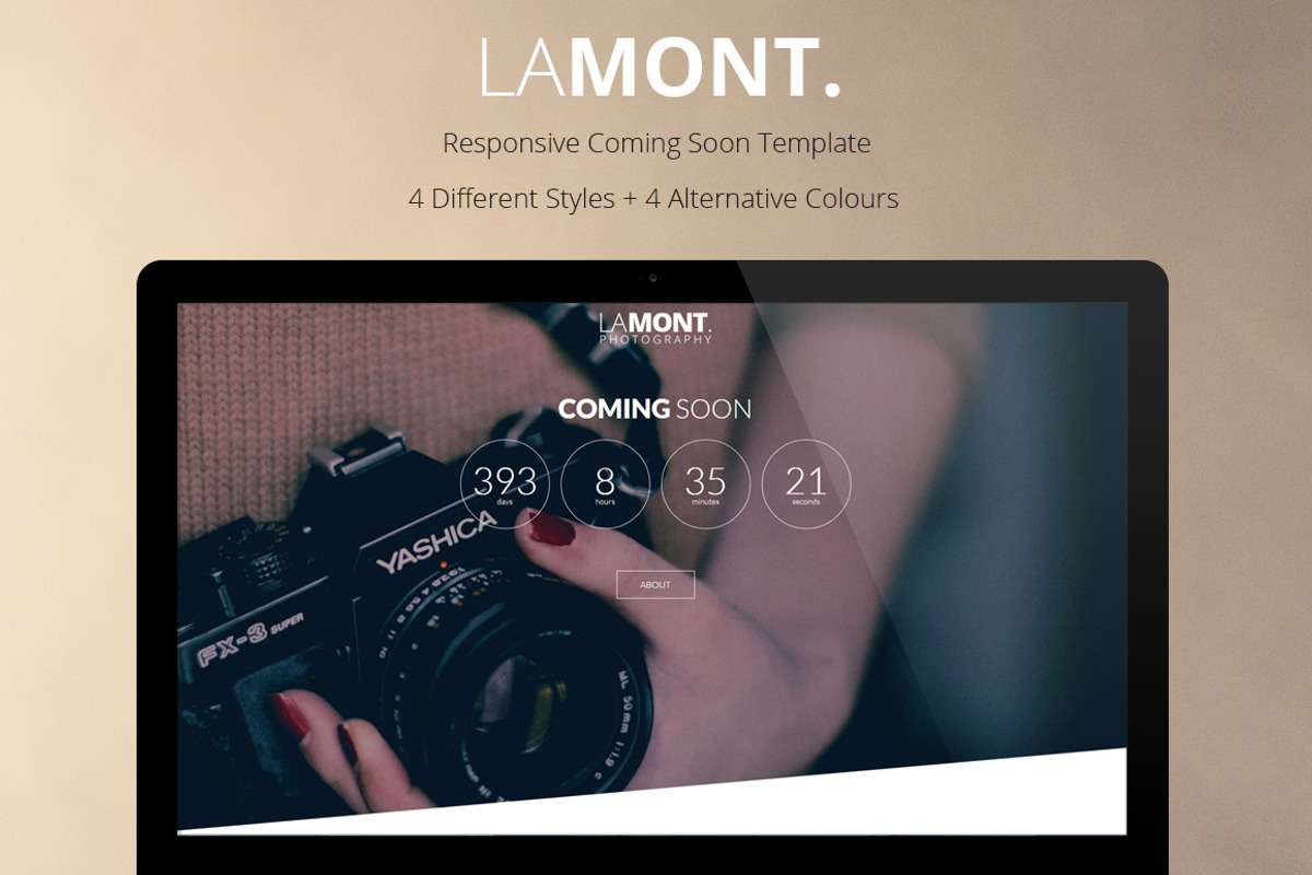 Lamont - Coming Soon Template, a Bootstrap Template by Studio Ember (Photo 2 of 2)