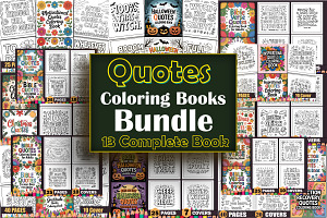 Quotes Coloring Books Bundle
