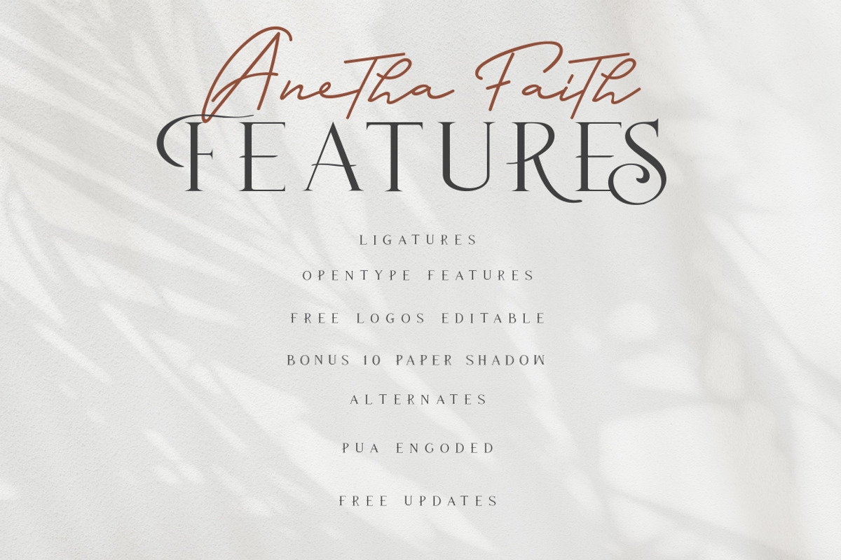 Anetha Faith Signature Font Duo preview 4