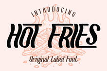 Hot Fries Unique Label Font