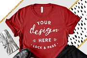 Bella Canvas 3001 Graphic Mockups, a Shirt Mockup by lock and page (Thumbnail 37 of 65)