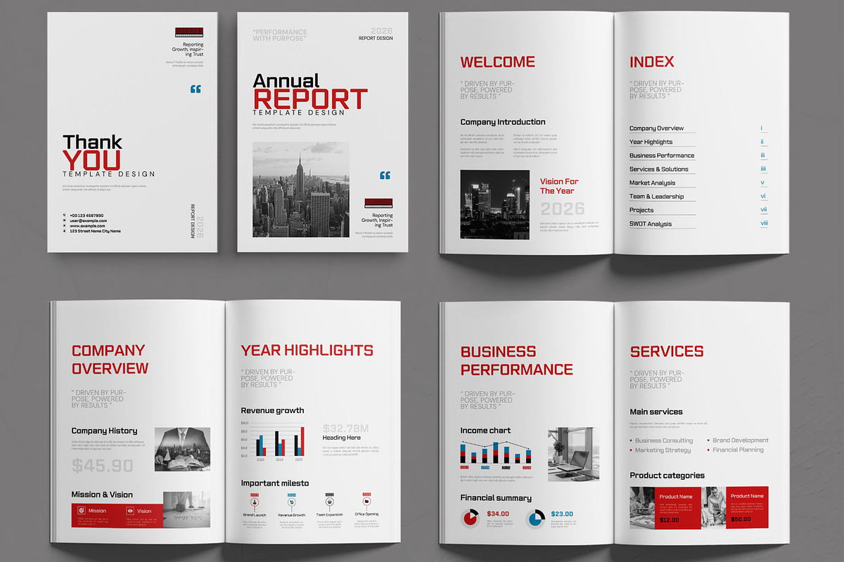 Annual Report Brochure Design, a Brochure Template by MightyDesign (Photo 2 of 6)
