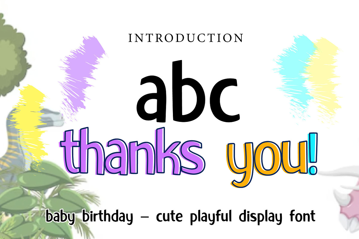 Baby Birthday, a Handwritten Font by Wow Magic (Photo 3 of 3)