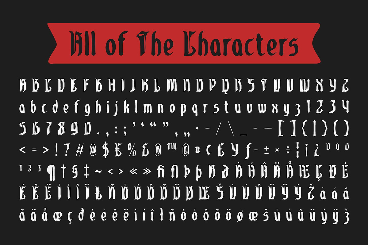 CS Falcone Drawn, a Blackletter Font by Craft Supply Co. (Photo 8 of 8)