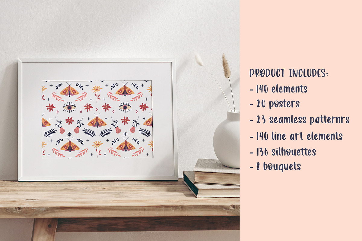 Mysterious Boho Clipart & posters, an Object Graphic by Sofico (Photo 2 of 26)
