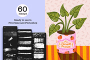 Texture Stamps Photoshop & Procreate, a Brush Add-On by seamless team (Thumbnail 3 of 4)