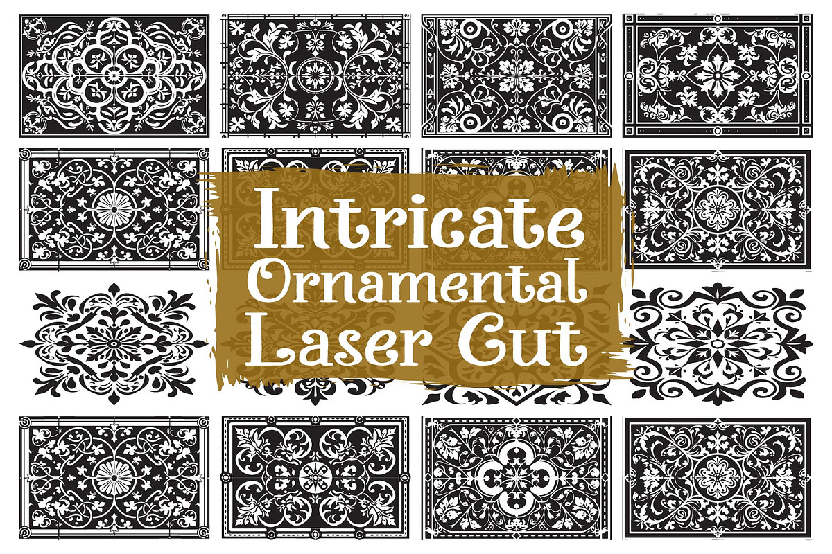Elegant Floral Swirl Laser Cut, an Illustration by balal