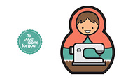 Sew Matryoshkas Icons, an Icon by paulopivato (Thumbnail 3 of 3)