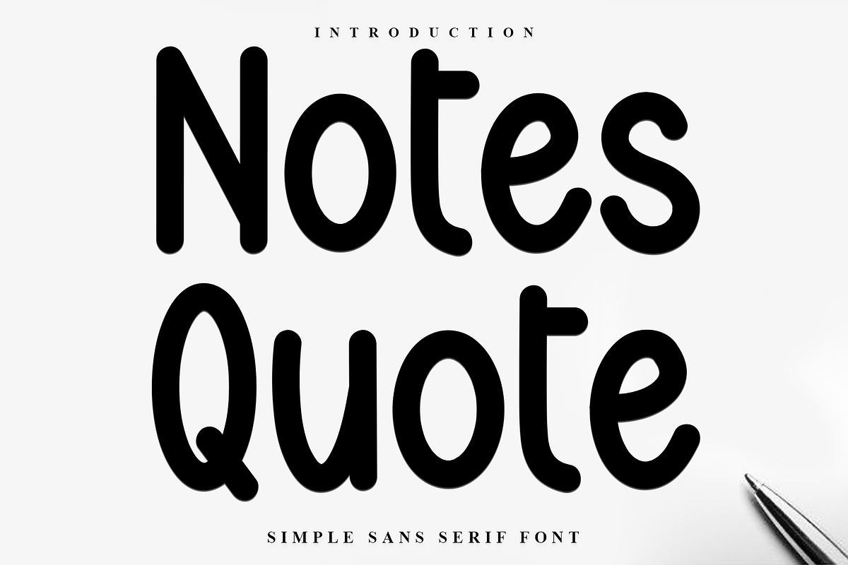 Notes Quote, a Sans Serif Font by InermediaSTUDIO (Photo 1 of 8)