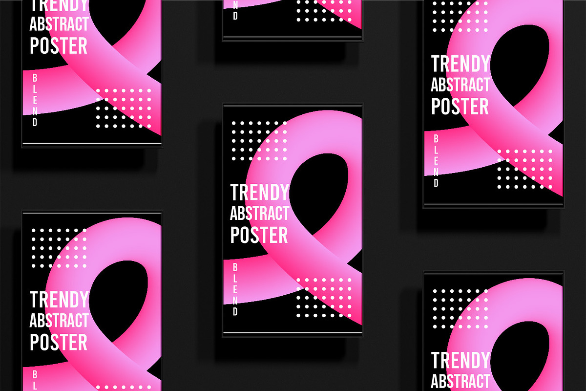2 Abstract Blending Gradient Posters, a Wallpaper Graphic by katyaskrn (Photo 2 of 3)