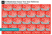 15 Vector Lunar New Year Patterns, a Pattern Graphic by CC CREATIVE CO (Thumbnail 21 of 23)