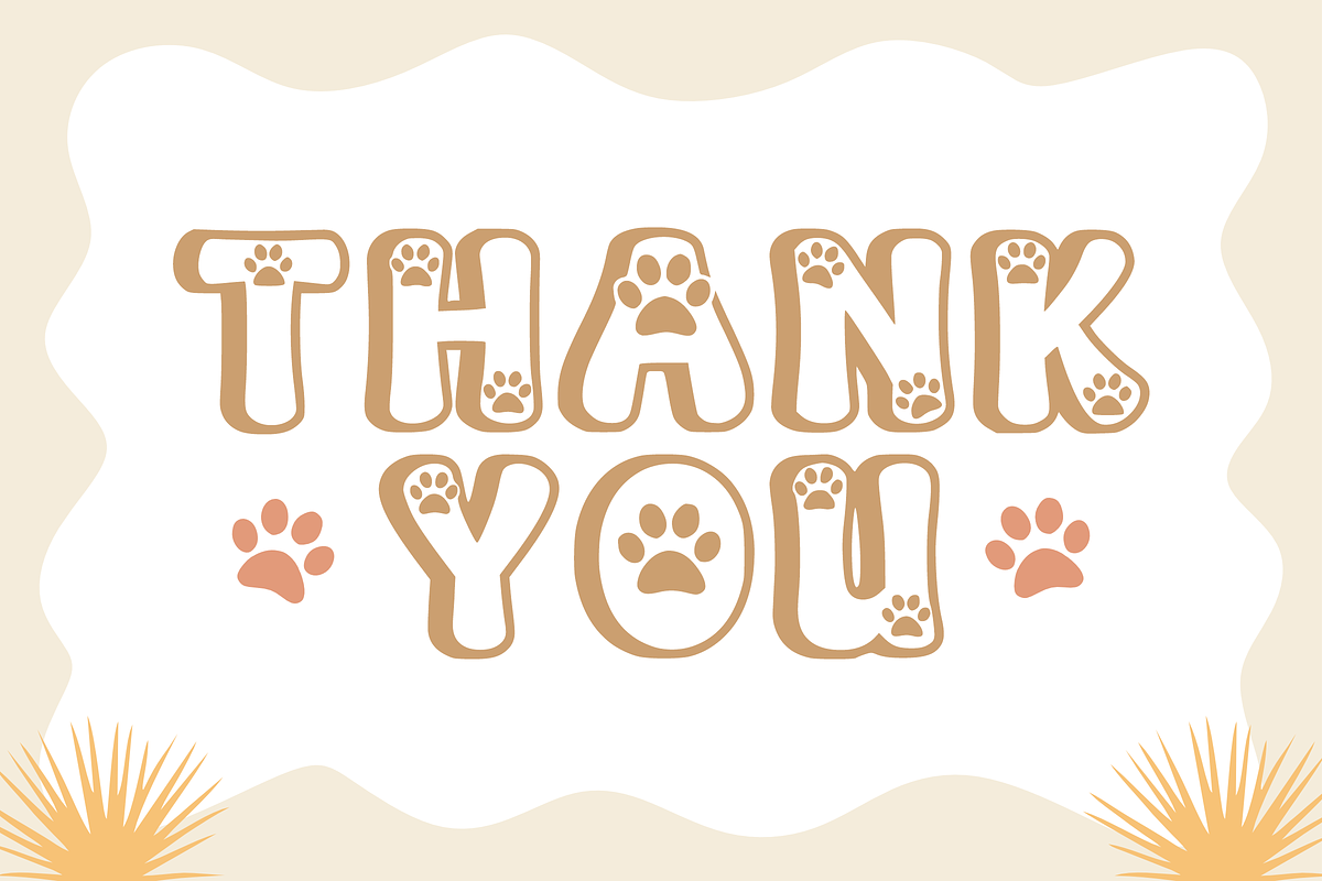 Cat Meow - Cartoon Font Types, a Font by KiddoGlyphs Studio (Photo 3 of 3)