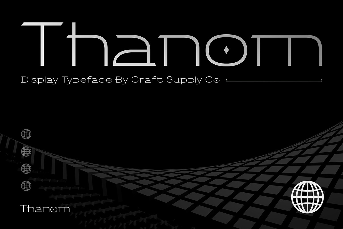 Thanom – Display Typeface, a Sans Serif Font by Craft Supply Co. (Photo 1 of 8)