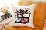 Rustic Boho Christmas Clipart, an Illustration by Sublimation Artist (Thumbnail 6 of 6)
