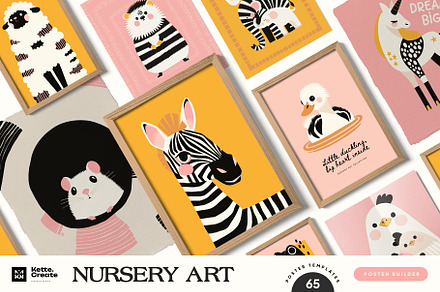 Nursery Art | Poster Builder, an Object Graphic by KetteCreate