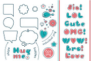 Sale Bubble Double Duo font, a Script Font by Zoya Miller (Thumbnail 3 of 7)