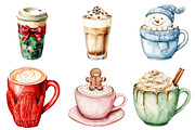Christmas Coffee Cup Clipart, an Illustration by Daily.Designs (Thumbnail 4 of 5)