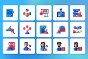 3D Staffing and Employment Icon Set, a Characters & Person 3D Model by Flat Icons (Thumbnail 8 of 8)