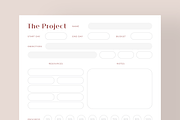 The Project - Modern Planner Layout, a Stationery Template by Filip Studio (Thumbnail 6 of 6)