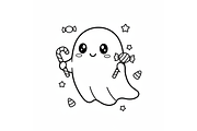 Prompt Cute Halloween Coloring Book, a Seasonal Illustration by Creative design (Thumbnail 7 of 7)