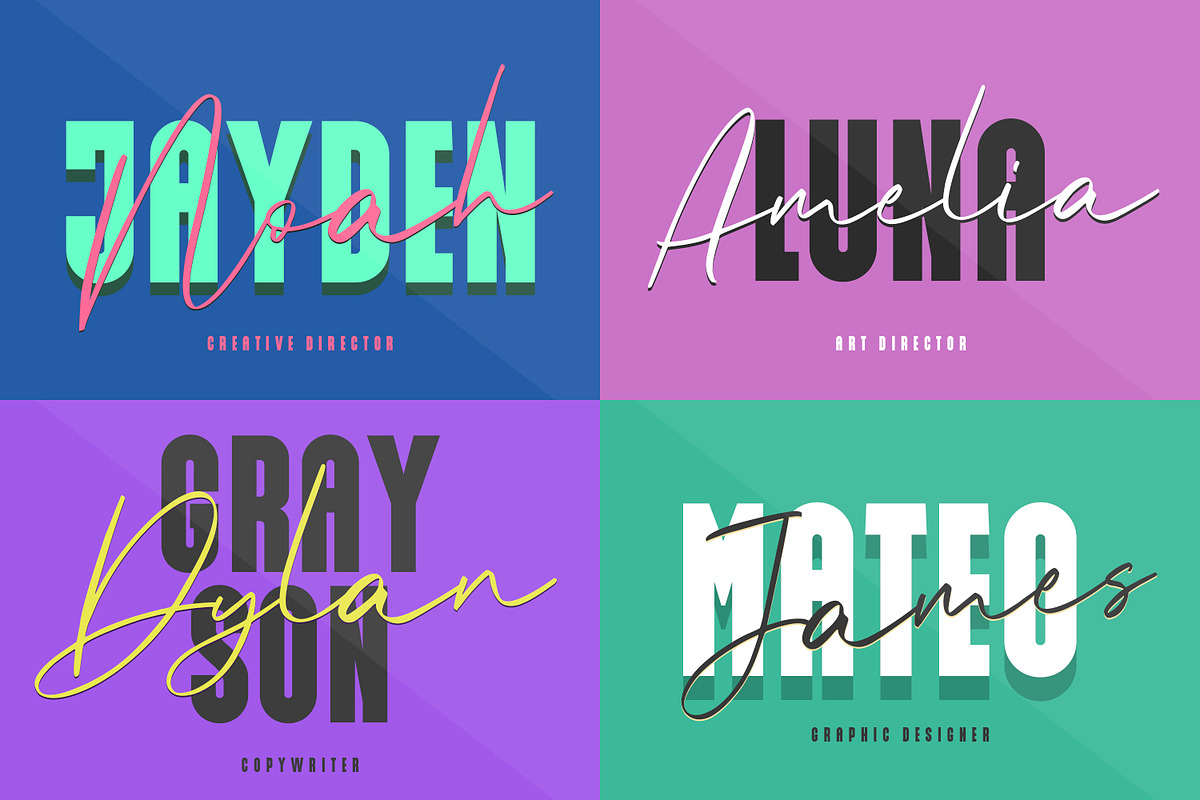 Sansuy Font Duo Script Sans Typeface, a Sans Serif Font by Maulana Creative (Photo 5 of 6)