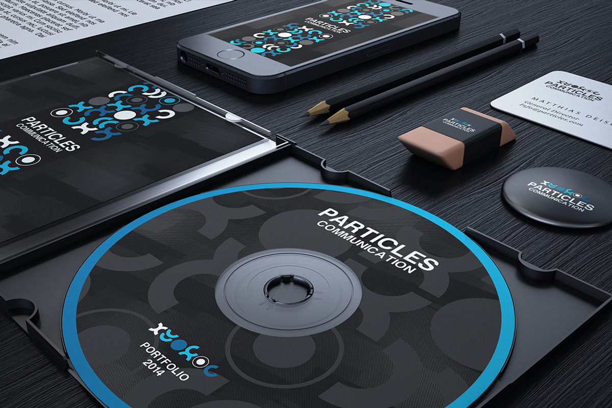 Black And Blue Corporate Identity, a Stationery Template by Marvel (Photo 1 of 5)