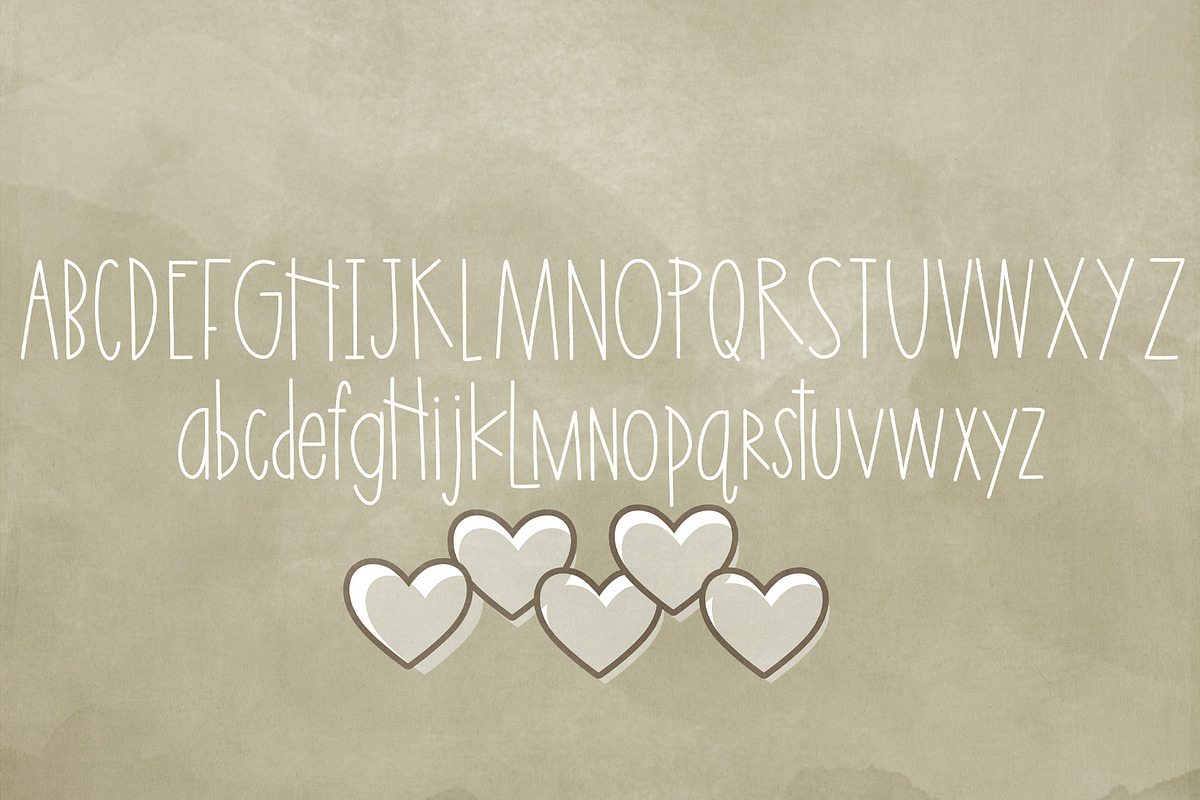White Chocolate Font, a Sans Serif Font by Miss Kate (Photo 2 of 3)