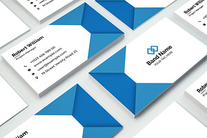 Blue Color Business Card