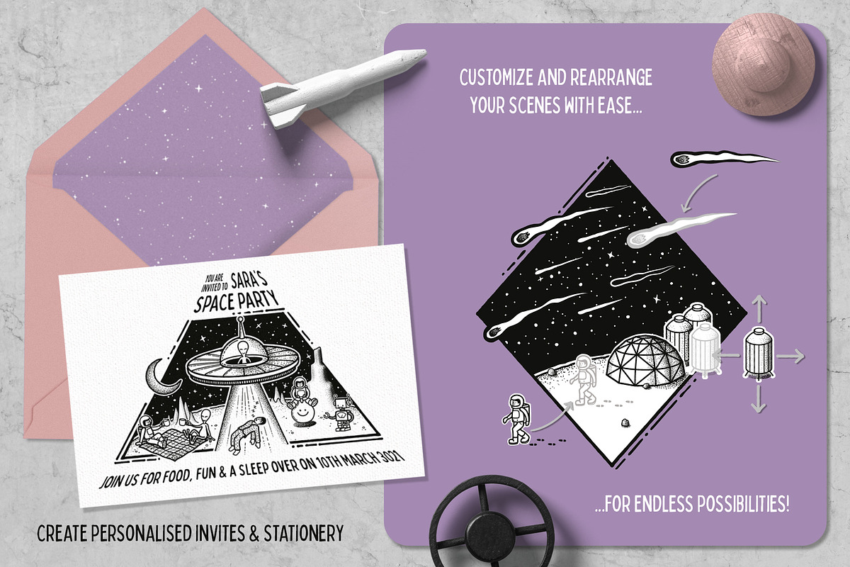 Celestial Sketchbook - Scene Creator, an Illustration by The Artifex Forge (Photo 6 of 17)