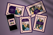 Valentine Day Greeting Card, a Card Template by graphicook (Thumbnail 1 of 4)