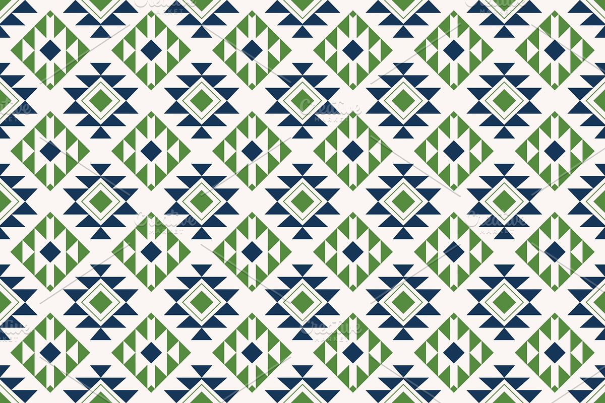 Simple Southwestern Tribal Pattern, a Pattern Graphic by PPEthnicDecorPattern (Photo 1 of 10)