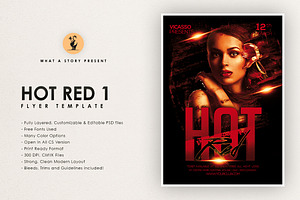 Hot Red 1, a Flyer Template by What a Story