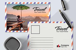 Travel Themed Postcard Layouts